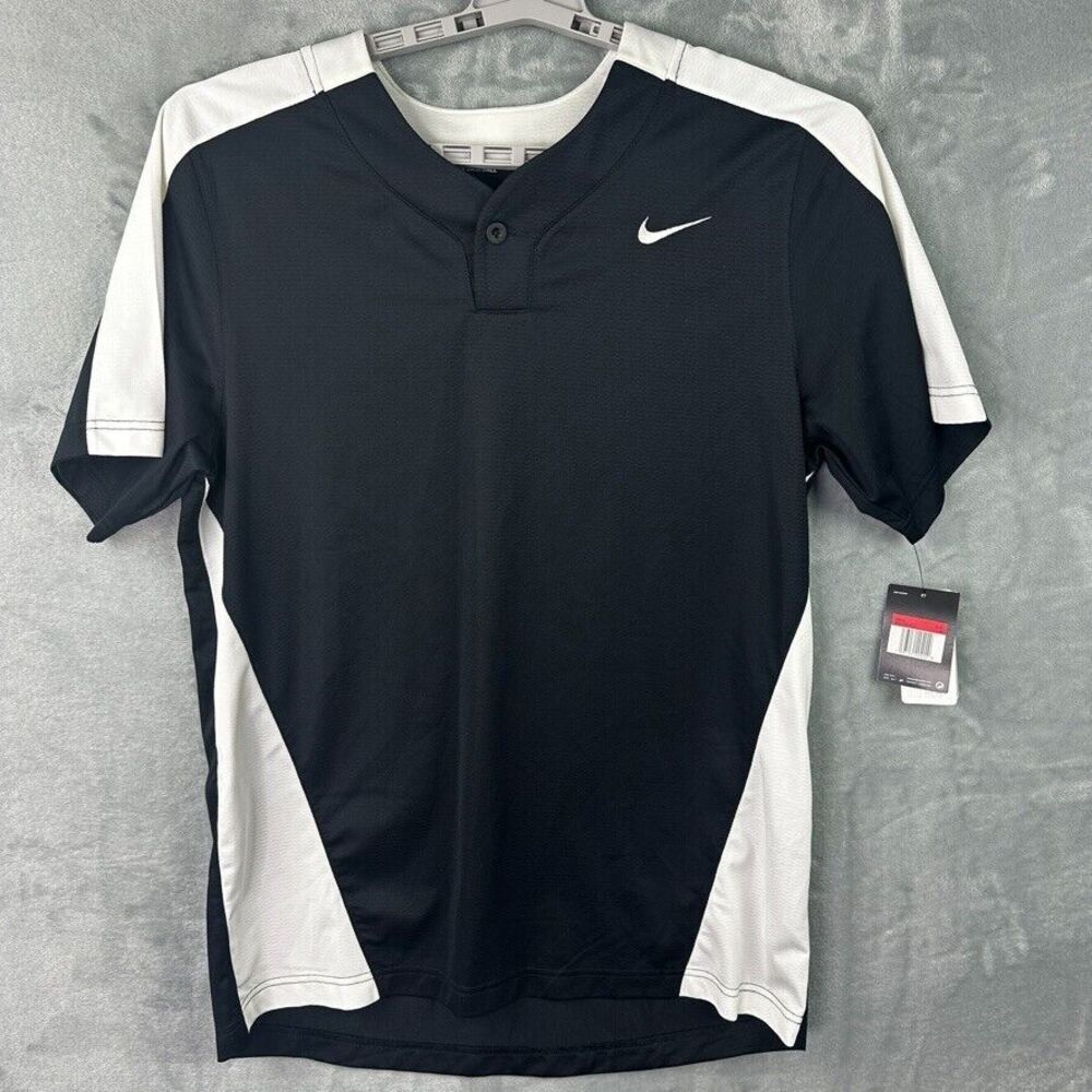 nike baseball jersey mens black size 44